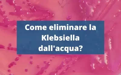 Come eliminare la Klebsiella terrigena dall’acqua